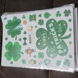 St. Patricks Day window cling